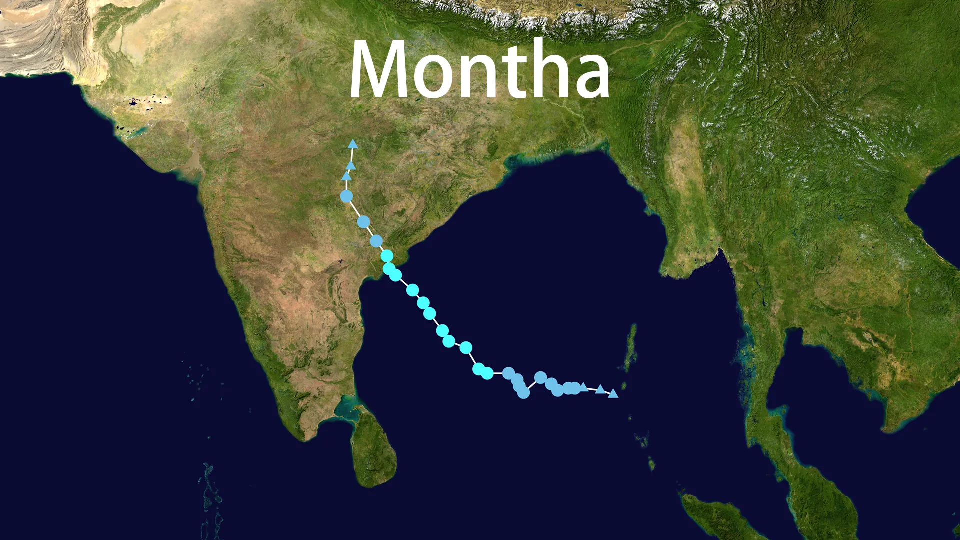 Track map of Montha
